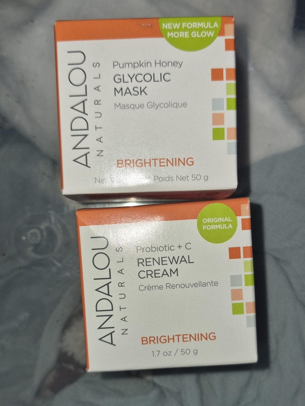 Pumpkin Honey Glycolic Mask & Probiotic + C Renewal Cream - Brightening New